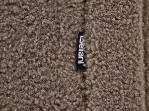 Łóżko z pojemnikiem bez zagłówka Boucle DINAN 140 x 200 cm Beżowoszary 11