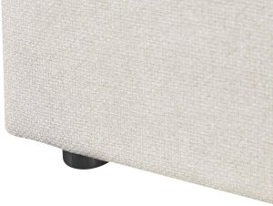 Łóżko z pojemnikiem DINAN 140 x 200 cm Jasnobeżowy 9