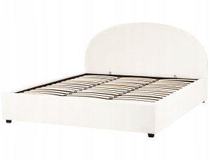 Łóżko z pojemnikiem Boucle VAUCLUSE 180 x 200 cm Złamana biel 5