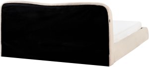 Łóżko z pojemnikiem Boucle BLAGNAC 180 x 200 cm Jasnobeżowy 8