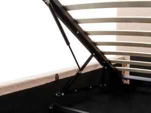 Łóżko z pojemnikiem Boucle BLAGNAC 180 x 200 cm Jasnobeżowy 10