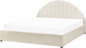 Łóżko z pojemnikiem Boucle CHADENET 160 x 200 cm Złamana biel 4