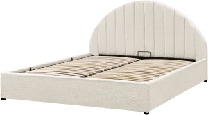 Łóżko z pojemnikiem Boucle CHADENET 160 x 200 cm Złamana biel 5