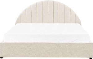 Łóżko z pojemnikiem Boucle CHADENET 160 x 200 cm Złamana biel 6