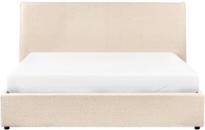 Łóżko z pojemnikiem Boucle LAVAUR 160 x 200 cm Beżowy 4