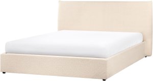Łóżko z pojemnikiem Boucle LAVAUR 160 x 200 cm Beżowy 6