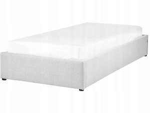 Łóżko z pojemnikiem DINAN 90 x 200 cm Jasnoszary 5