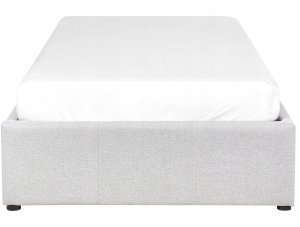 Łóżko z pojemnikiem DINAN 90 x 200 cm Jasnoszary 6