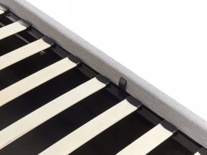 Łóżko z pojemnikiem DINAN 90 x 200 cm Jasnoszary 7