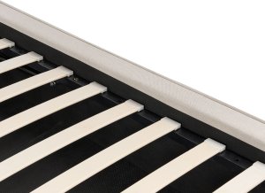 Łóżko z pojemnikiem MOISSAC 180 x 200 cm Beżowy 10