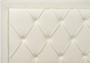 Łóżko z szufladami Welur LIEVIN 180 x 200 cm Kremowy 9