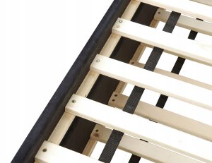 Łóżko wysuwane Welur CHAVONNE 90 x 200 cm Czarny 11