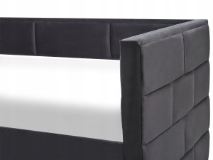 Łóżko wysuwane Welur CHAVONNE 90 x 200 cm Czarny 10