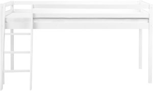 Łóżko na antresoli Drewno sosnowe ASCOUX 90 x 200 cm Biały 5