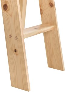 Beliani Łóżko na antresoli Drewno sosnowe STAPLE 90 x 200 cm Jasnobrązowy 12