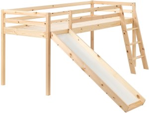 Beliani Łóżko na antresoli Drewno sosnowe STAPLE 90 x 200 cm Jasnobrązowy 4