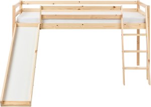 Beliani Łóżko na antresoli Drewno sosnowe STAPLE 90 x 200 cm Jasnobrązowy 5