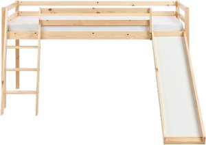 Beliani Łóżko na antresoli Drewno sosnowe STAPLE 90 x 200 cm Jasnobrązowy 6