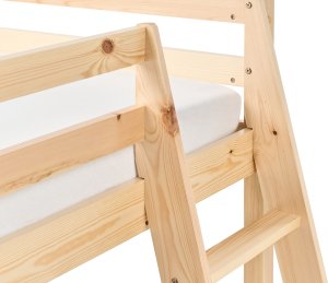Beliani Łóżko na antresoli Drewno sosnowe STAPLE 90 x 200 cm Jasnobrązowy 9
