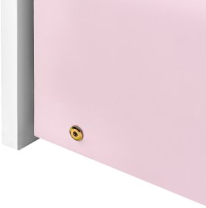 Łóżko wysuwane Drewno sosnowe EDERN 90 x 200 cm Różowy 11