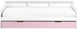 Łóżko wysuwane Drewno sosnowe EDERN 90 x 200 cm Różowy 7