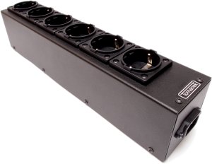 Listwa zasilająca Tomanek TAP6S+ - listwa zasilająca SLIM jednorzędowa do sprzętu audio z filtrem sieci oraz dc blockerem 5