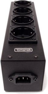 Tomanek TAP4S - Listwa zasilająca z filtrami na 4 gniazda jednorzędowa 5