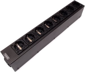 Tomanek TAP8S - listwa zasilająca SLIM jednorzędowa do sprzętu audio z filtrem sieci 3