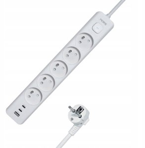 MORRE LISTWA ZASILAJĄCA 5G USB, 2xUSB-C,1,5m 4