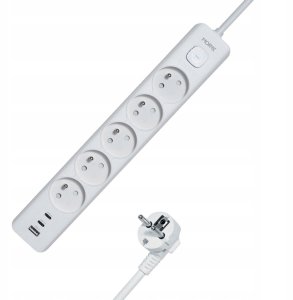 MORRE LISTWA ZASILAJĄCA 5G USB, 2xUSB-C,1,5m 6