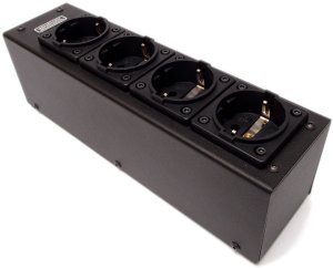 Tomanek TAP4S+ - listwa zasilająca SLIM jednorzędowa do sprzętu audio z filtrem sieci oraz dc blockerem 4