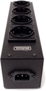 Tomanek TAP4S+ - listwa zasilająca SLIM jednorzędowa do sprzętu audio z filtrem sieci oraz dc blockerem 6