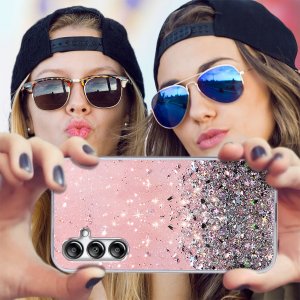 krainaGSM Etui do Samsung Galaxy M34 5G CASE BROKAT PLECKI SILICONE + SZKŁO 9H 5