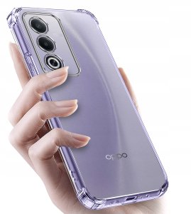 Etui do Oppo A80 5G ANTI-SHOCK CLEAR CASE + Szkło OCHRONNE 9H 2