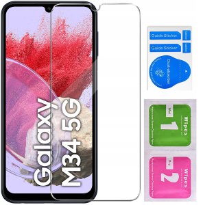 krainaGSM Etui do Samsung Galaxy M34 5G CASE BROKAT PLECKI SILICONE + SZKŁO 9H 7