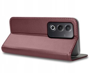 ETUI SKÓRZANE do Oppo A80 5G MAGNETYCZNE BOOK CASE TOKRA SZKŁO 9H 3