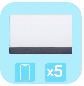 5x Rakla Do Montażu Aplikacji Folii Szkła Na Telefon Tablet Z Filcem Packa 5