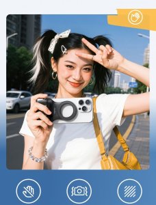 Uchwyt Grip Magnes Magnetyczny MagSafe Pilot Bluetooth do Telefonu iPhone / P5-MP-001BK 3