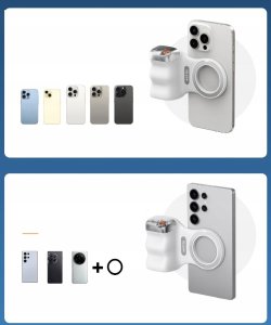 Uchwyt Grip Magnes Magnetyczny MagSafe Pilot Bluetooth do Telefonu iPhone / P5-MP-001BK 8