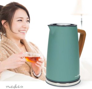 Czajnik elektryczny Nedis KAWK510EGN 1.7L Zielony 2