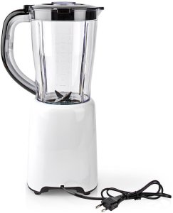 Blender kielichowy Nedis KABL300CWT 800W 1.5L Czarno-biały 4