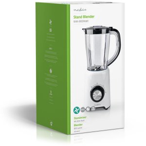 Blender kielichowy Nedis KABL300CWT 800W 1.5L Czarno-biały 9