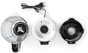 Blender kielichowy Nedis KABL300CWT 800W 1.5L Czarno-biały 10