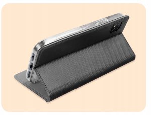 ETUI Z KLAPKĄ DO XIAOMI REDMI 9C / 9C NFC CZARNE ZAMYKANE MAGNETYCZNE CASE 6