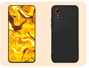 Etui do Samsung Galaxy Xcover 7 Pro (Czarne, Matowe, Obudowa Slim) SZKŁO 4