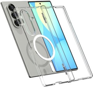 Spigen Etui Ultra Hybrid Pro Mag MagSafe do Samsung Galaxy Z Fold 7 Clear/white 15