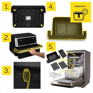 Air Fryer Frytkownica beztłuszczowa 11L Yoer MegaCrisp AF03BK 13