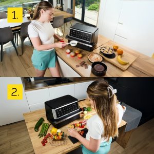 Air Fryer Frytkownica beztłuszczowa 11L Yoer MegaCrisp AF03BK 10