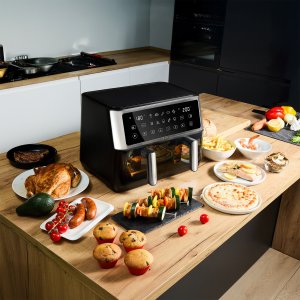 Air Fryer Frytkownica beztłuszczowa 10L Yoer DualCrisp AF02BK 12