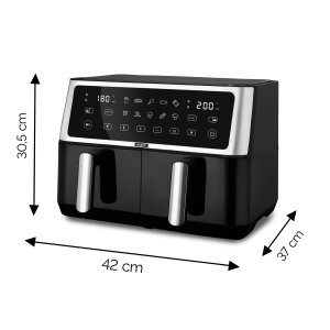 Air Fryer Frytkownica beztłuszczowa 10L Yoer DualCrisp AF02BK 15